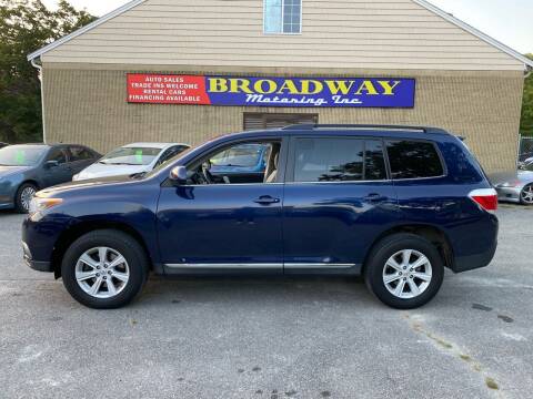 2013 Toyota Highlander for sale at Broadway Motoring Inc. in Ayer MA