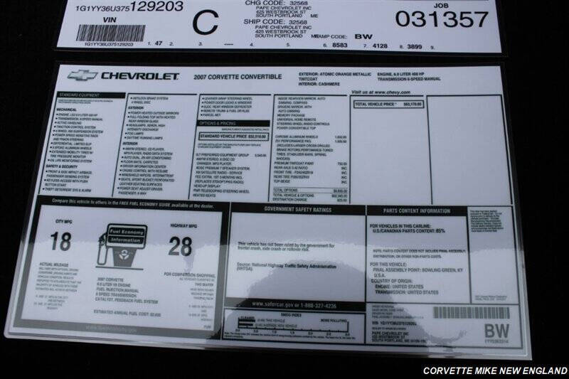 2007 Chevrolet Corvette 43
