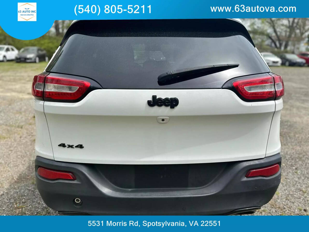 2016 Jeep Cherokee for sale at 63 Auto Inc in Spotsylvania, VA