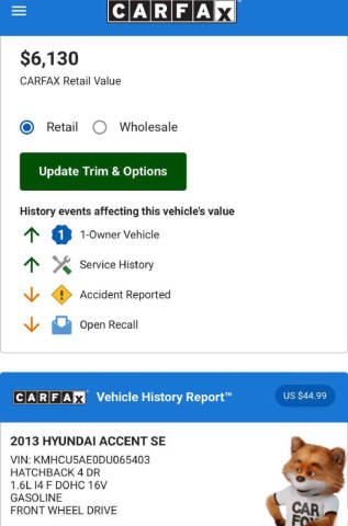 2013 Hyundai Accent SE