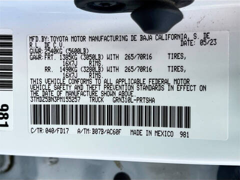 2023 Toyota Tacoma TRD Off-Road