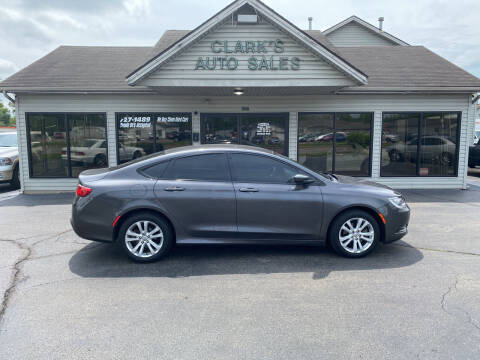 2016 Chrysler 200 for sale at Clarks Auto Sales in Middletown OH