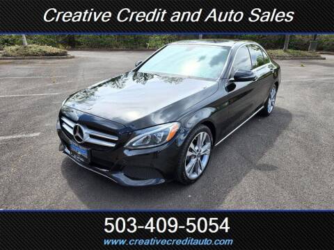 2018 Mercedes-Benz C-Class for sale at Creative Credit & Auto Sales in Salem OR