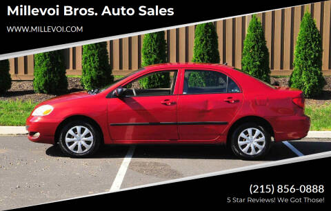 2007 Toyota Corolla for sale at Millevoi Bros. Auto Sales in Philadelphia PA