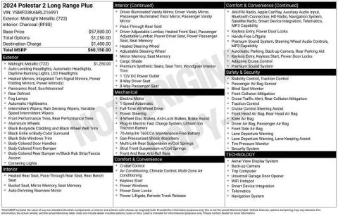 2024 Polestar 2 Long Range Dual Motor