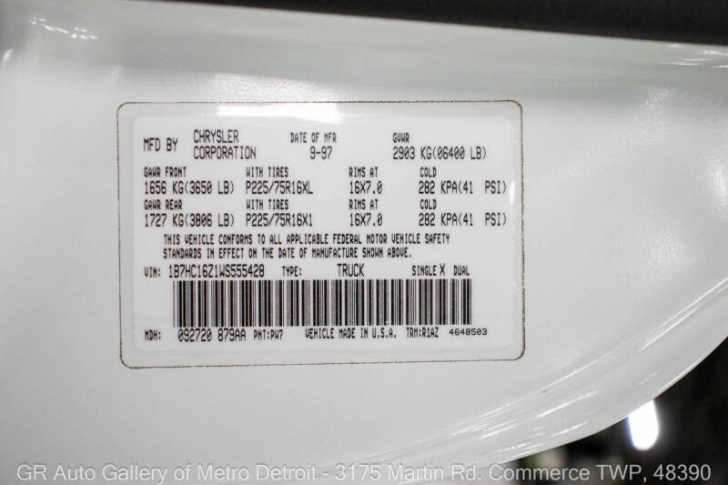 1998 Dodge Ram 1500 SS/T