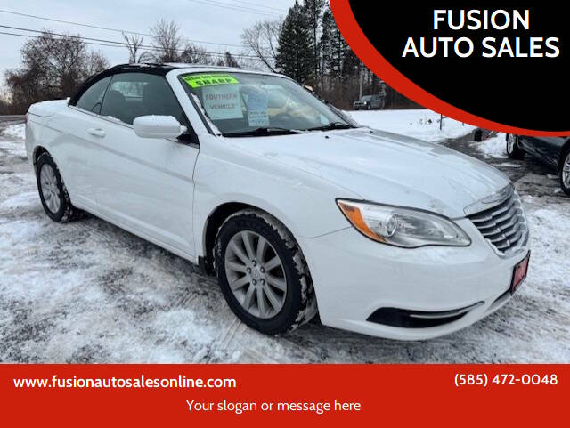 2012 Chrysler 200 for sale at FUSION AUTO SALES in Spencerport NY