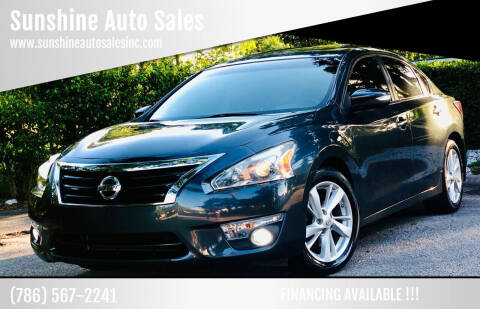 2013 Nissan Altima for sale at Sunshine Auto Sales in Oakland Park FL