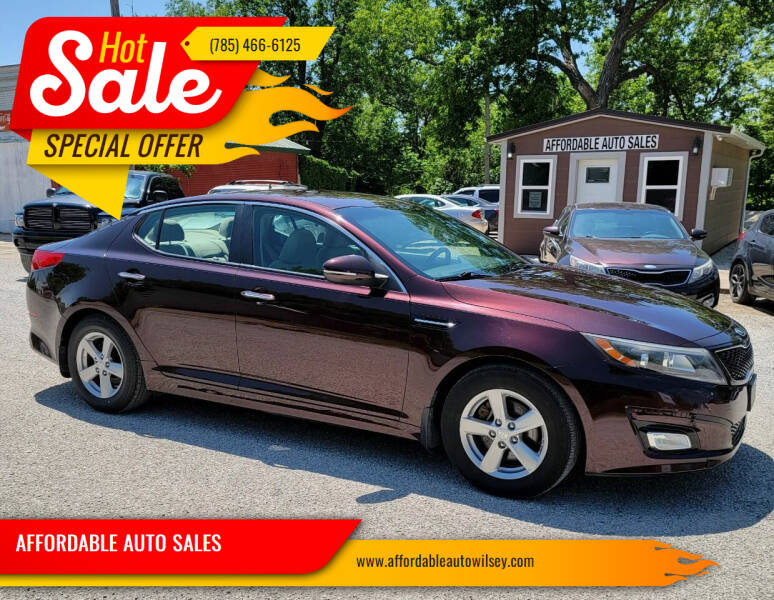 2015 Kia Optima for sale at AFFORDABLE AUTO SALES in Wilsey KS