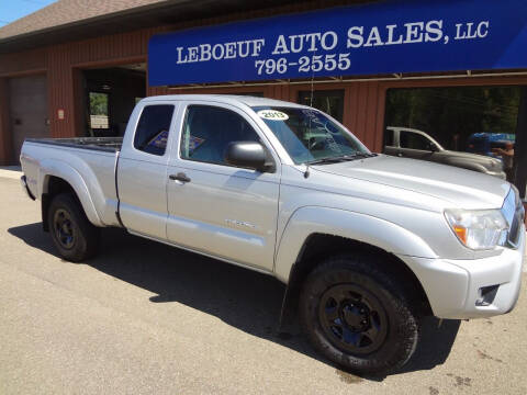 2013 Toyota Tacoma for sale at LeBoeuf Auto Sales in Waterford PA