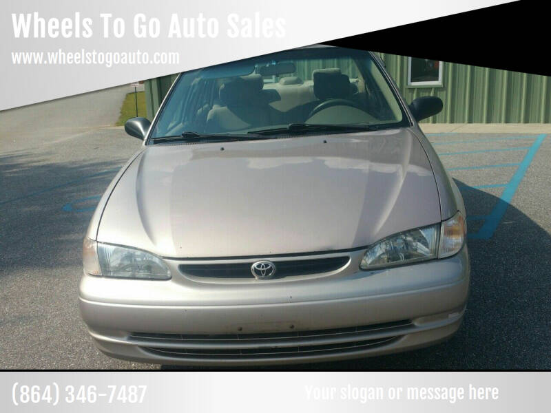 1999 Toyota Corolla for sale at Wheels To Go Auto Sales in Greenville SC