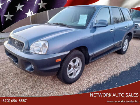 2003 Hyundai Santa Fe for sale at NETWORK AUTO SALES in Mountain Home AR