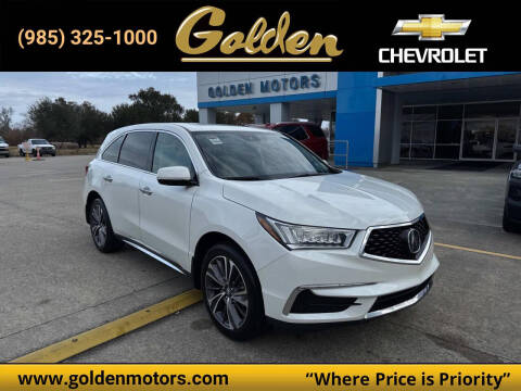 2019 Acura MDX for sale at GOLDEN MOTORS in Cut Off LA