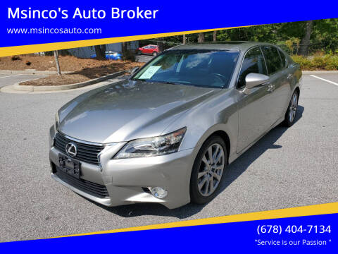 2015 Lexus GS 350 for sale at Msinco's Auto Broker in Snellville GA