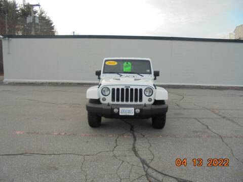 2015 Jeep Wrangler Unlimited for sale at Exclusive Auto Sales & Service in Windham NH