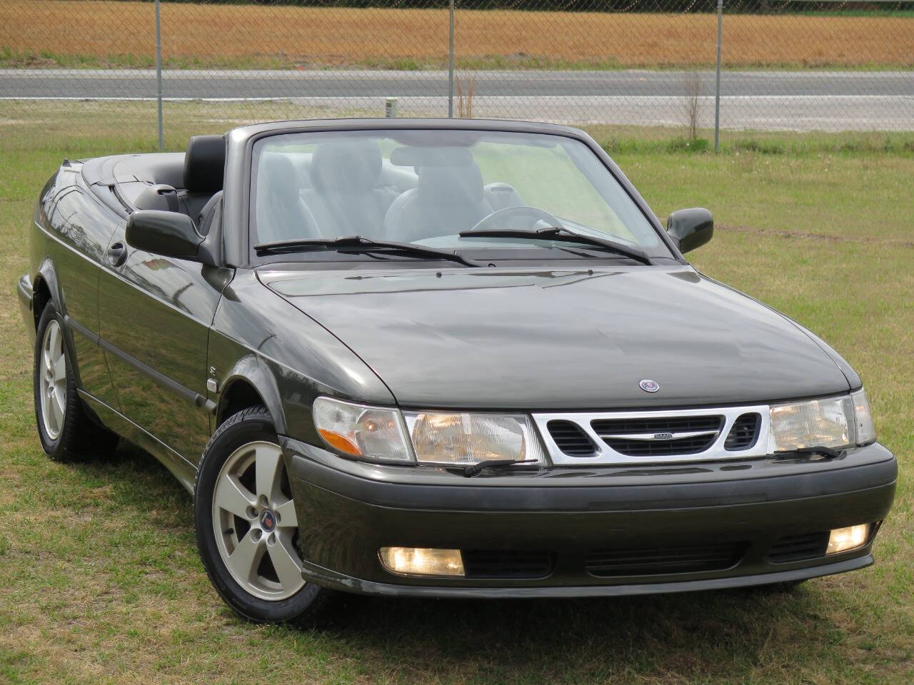 Green 2003 Saab 9-3 SE Convertible 2dr SE Turbo Convertible 1