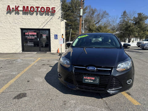 2012 Ford Focus for sale at A-K Motors and Repair in Tewksbury MA