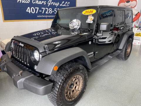 2016 Jeep Wrangler Unlimited for sale at Auto Chars Group LLC in Orlando FL