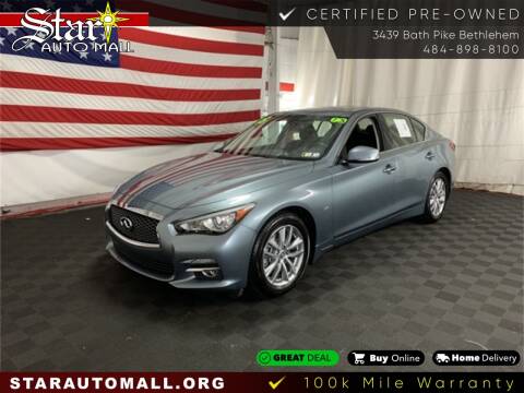 2015 Infiniti Q50 for sale at STAR AUTO MALL 512 in Bethlehem PA