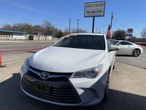 2016 Toyota Camry for sale at Shock Motors in Garland TX
