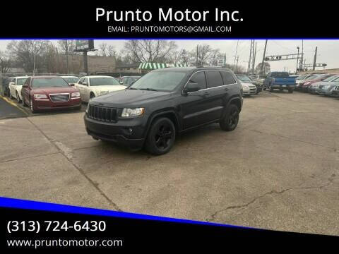 2012 Jeep Grand Cherokee for sale at Prunto Motor Inc. in Dearborn MI