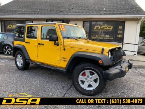 2015 Jeep Wrangler Unlimited for sale at DSA Motor Sports Corp in Commack NY