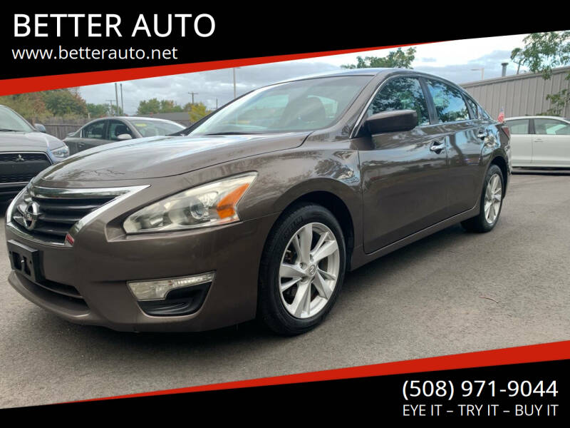 2014 Nissan Altima for sale at BETTER AUTO in Attleboro MA