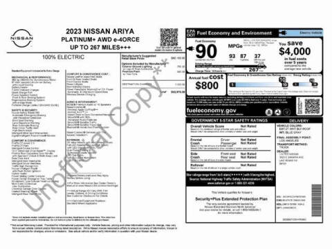 2023 Nissan Ariya Platinum+ e-4ORCE