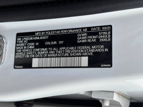 2021 Polestar 2 Launch Edition