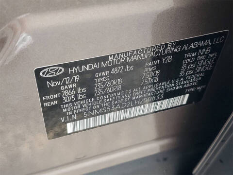 2020 Hyundai Santa Fe Limited