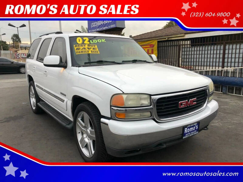 2002 GMC Yukon for sale at ROMO'S AUTO SALES in Los Angeles CA