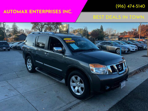 2011 Nissan Armada for sale at AUTOMAX ENTERPRISES INC. in Roseville CA