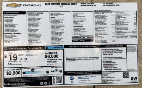 2023 Chevrolet Corvette Stingray