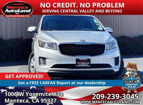 2016 Kia Sedona for sale at Manteca Auto Land in Manteca CA