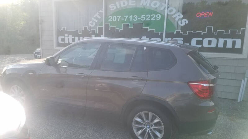 2014 BMW X3 for sale at CITY SIDE MOTORS in Auburn ME