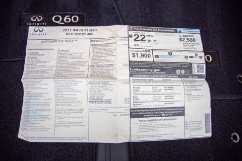 2017 Infiniti Q60 Red Sport 400
