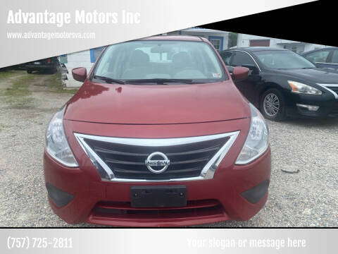 2015 Nissan Versa for sale at Advantage Motors Inc in Newport News VA