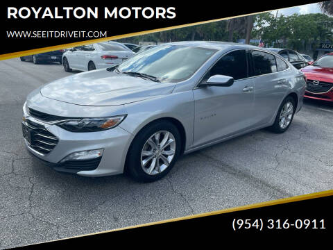 2020 Chevrolet Malibu for sale at ROYALTON MOTORS in Plantation FL