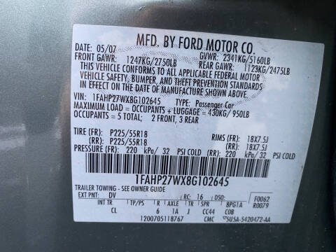 2008 Ford Taurus SEL