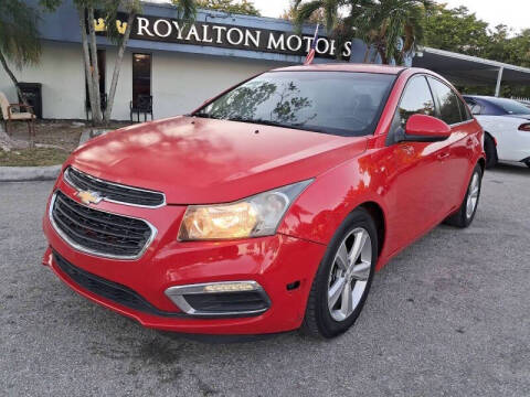 2016 Chevrolet Cruze for sale at ROYALTON MOTORS in Plantation FL