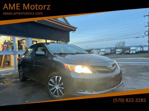 2012 Toyota Corolla for sale at AME Motorz in Wilkes Barre PA