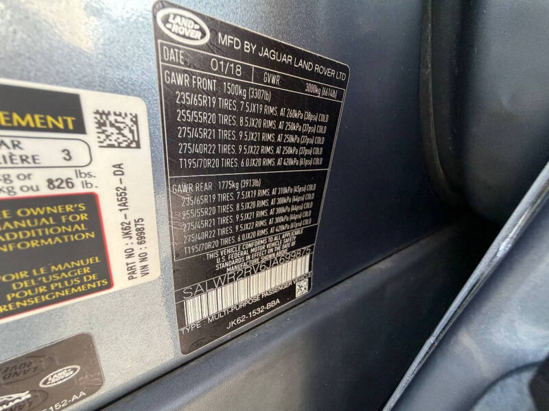 2018 Land Rover Range Rover Sport HSE