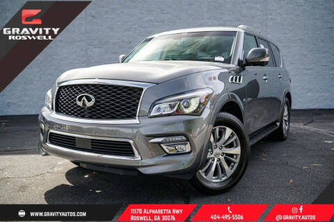 2017 Infiniti QX80 for sale at Gravity Autos Roswell in Roswell GA
