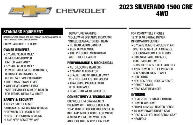 2023 Chevrolet Silverado 1500