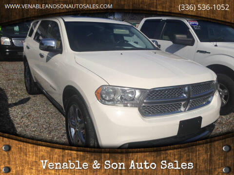2011 Dodge Durango for sale at Venable & Son Auto Sales in Walnut Cove NC
