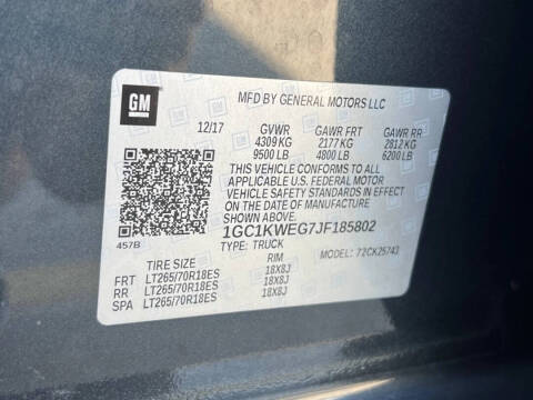 2018 Chevrolet Silverado 2500HD