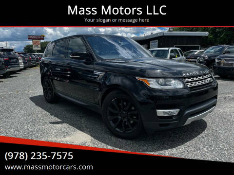 2017 Land Rover Range Rover Sport for sale at Mass Motors LLC in Worcester MA