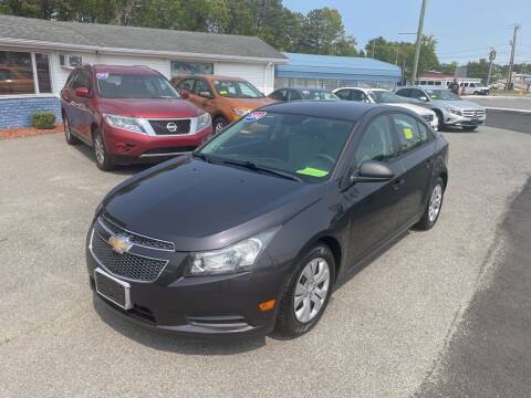2014 Chevrolet Cruze for sale at U FIRST AUTO SALES LLC in East Wareham MA