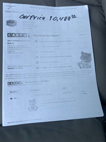 2011 Honda Pilot EX-L w/DVD