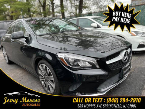 2018 Mercedes-Benz CLA for sale at Jerry Morese Auto Sales LLC in Springfield NJ